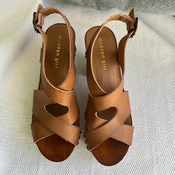 Madden Girl Nilly Ankle Strap Platform Sandal Size 7.5 - Picture 1 of 7